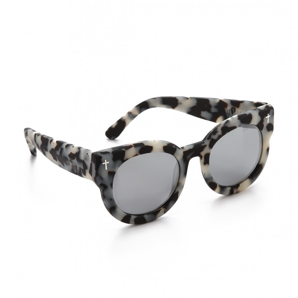 Valley Sunglasses A Dead Coffin Club Matte Snow Leopard Tortoise Sunglasses
